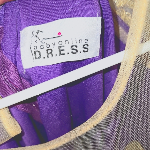 Formal Dress. Size 10-12. Purple. Mermaid. - Picture 6 of 9